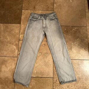 Stylish Gray Women's Straight Leg Jeans